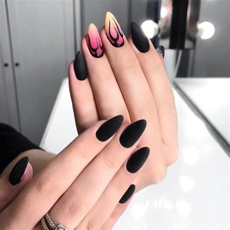 Черный Матовый Маникюр — Richnail.ru