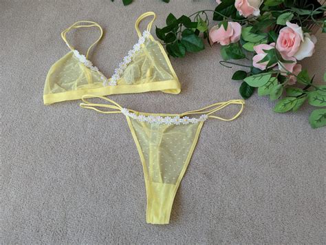 Yellow Floral Lingerie – Lily Fiore