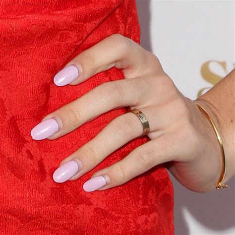 G Hannelius Blue, Navy Blue, White Nail Art Nails | Steal Her Style
