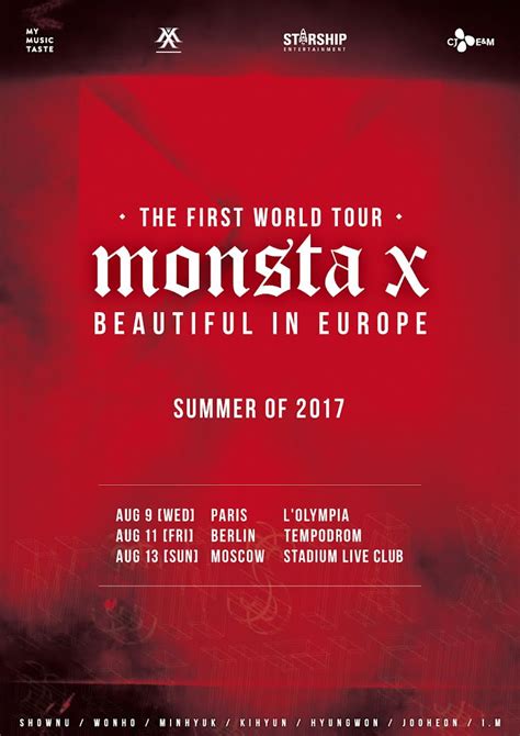 Monsta X Is Heading To Europe As A Part Of Their First World Tour ...