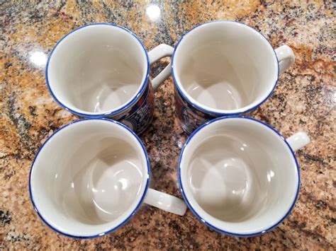 Set of Four Colorful Tea or Coffee Mugs - A Simple Find