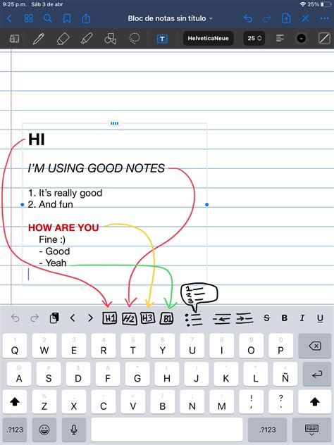 Bullet points, favorite text format and increase indent – Ideas for