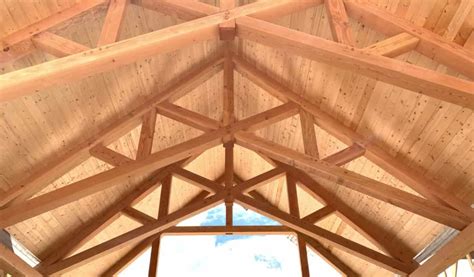 Timber frame trusses create an open and dramatic effect | Roof truss ...