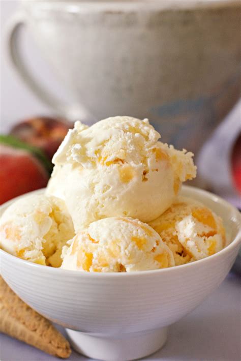 Images Of Peach Ice Cream at Gwendolyn Samuels blog