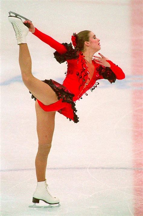 Katarina Witt performing her free skate during the XV Winter Olympics ...