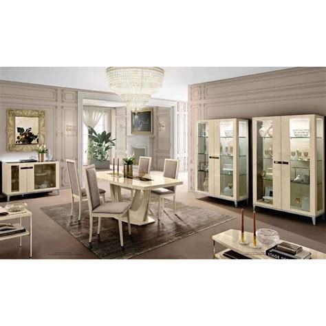 Ambra 5-Piece Dining Room Set in Beige - Walmart.com