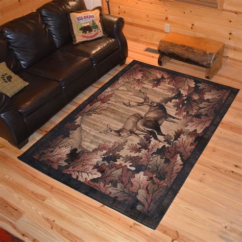 American Destination Whitetail Woods Deer Area Rug - On Sale ...