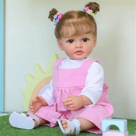 NPK 55CM Muñeco Reborn de silicona suave y vinilo con Body completo