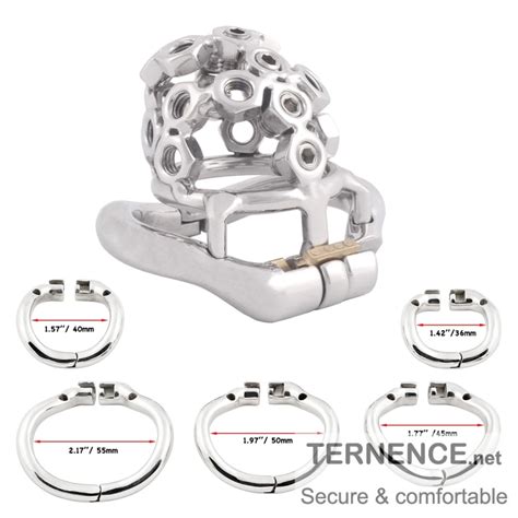 Ergonomic Design Stainless Steel Male Chastity Device Easy to Wear Male