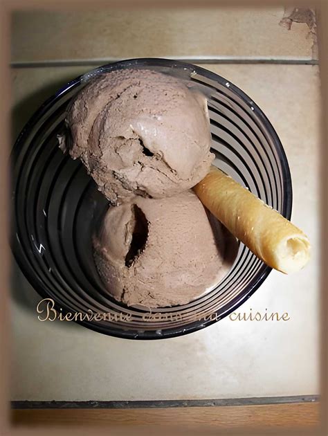 recette de glace au chocolat