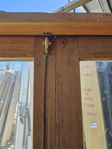 External Cedar 1 Pane Safety Glass French Door 1550x2050mm | Musgroves Ltd