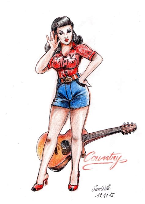 Drawings pin up wallpaper on Behance