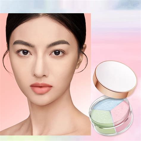 Face Powder Makeup Three Different Color Lasting Carry Bright Light ...