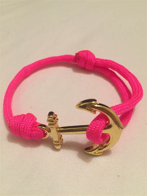 Anchor Bracelet- Neon Pink - Darcizzle Offshore