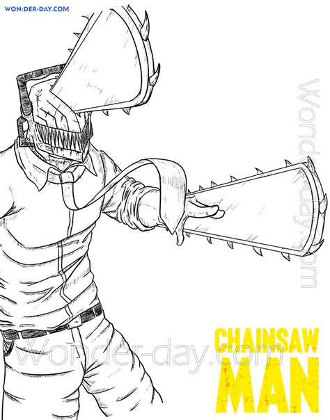 Chainsaw Man coloring pages - Free coloring pages