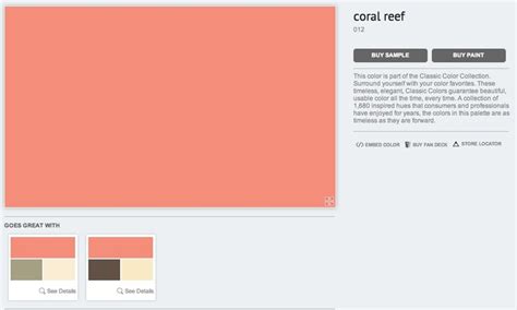 Benjamin Moore - Coral Reef http://www.benjaminmoore.com/en-us/paint ...