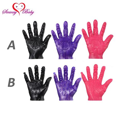 Silicone Stimulation Sex Gloves For Male Masturbation Erotic Sex Toys ...
