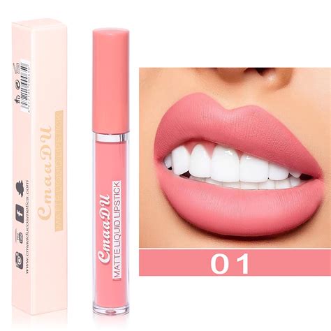 Matoen Matte Lipstick, Nude Lip Tint 24 Hour Waterproof Velvet Nonstick