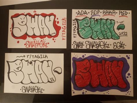 All my throw up stickers. Is it good to slap? I don't like the red
