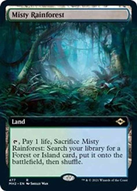 Misty Rainforest (Extended Art) Price from mtg Modern Horizons 2