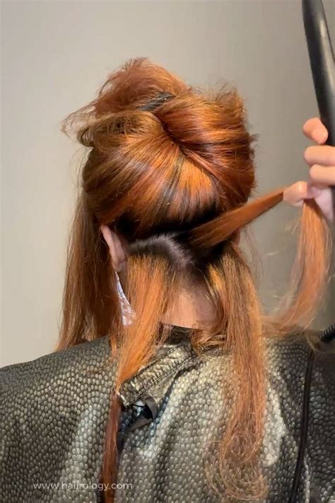 how to curl long hair with a flat iron