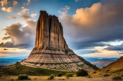 premium photo  city   mountain located