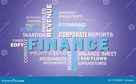corporate finance  accounting related words word cloud stock