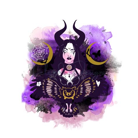 Dark Moon Goddess PNG Gothic Moon Art Fantasy Goth Clipart Moon Goddess