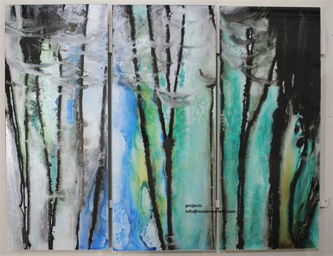 Large Abstract Art on Glass - Forest | Modern Art Etc