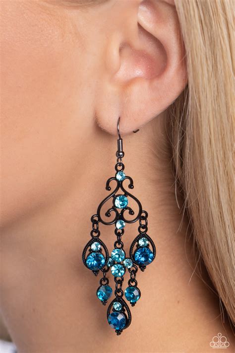 Regal Renovation - blue - Paparazzi earrings – JewelryBlingThing