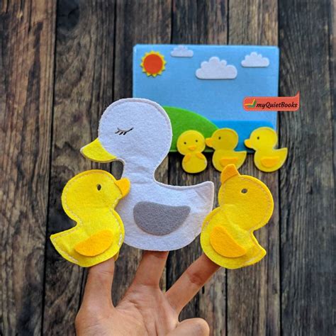 Finger Puppets - 5 Little Ducks | Felt