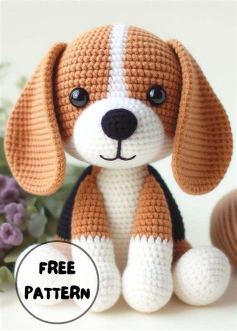 Free Crochet Beagle Dog Amigurumi Pattern
