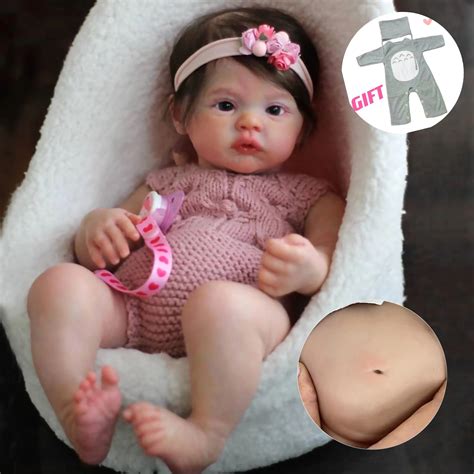 45cm-Ganzk-rper-Silikon-Vinyl-Wiese-bebe-wieder-geborenes-M-dchen-mit ...