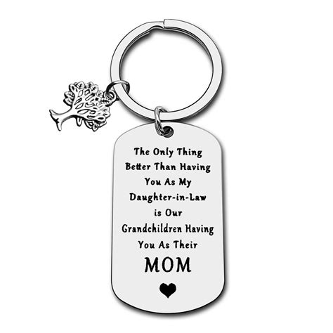 Daughter-in-Law Gift Daughter in Law Keychain Daughter in Law Gifts