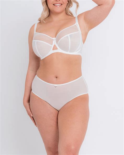 Victory Balcony Bra White @ TKD Lingerie