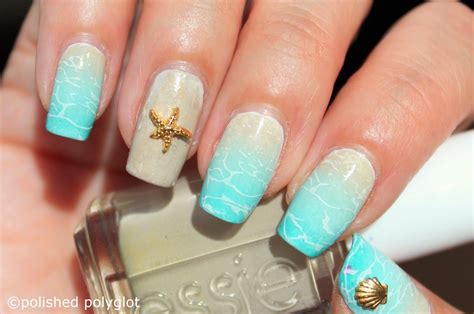 nail art beach nails gelnagels nagels nagelkleur