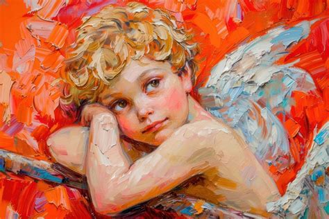 Cupid painting portrait art. | Premium Photo Illustration - rawpixel