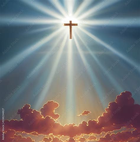 spiritual illustration jesus cross christianity background art crucifix