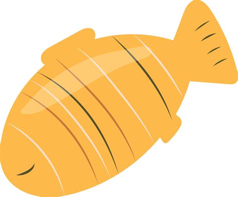 Yellow fish with closed eyes 36354836 Vector Art at Vecteezy