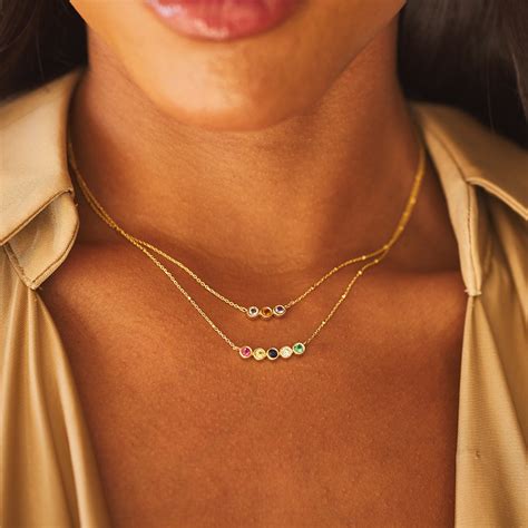 14K Gold Birthstone Necklace – Baby Gold