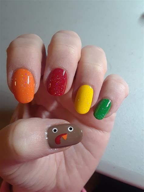 My Take on a Hand Turkey - Happy Thanksgiving! : r/RedditLaqueristas