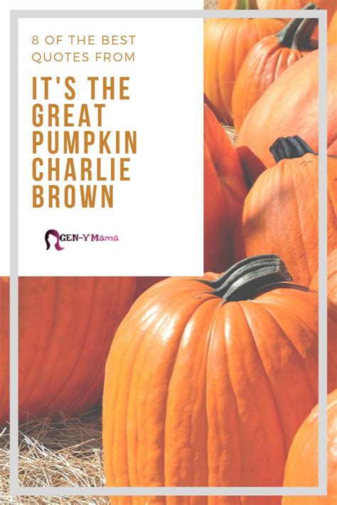 It's the Great Pumpkin Charlie Brown Quotes | Great pumpkin charlie ...