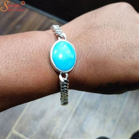 Natural Turquoise Bracelet, Salman Khan Bracelet - Shraddha Shree Gems