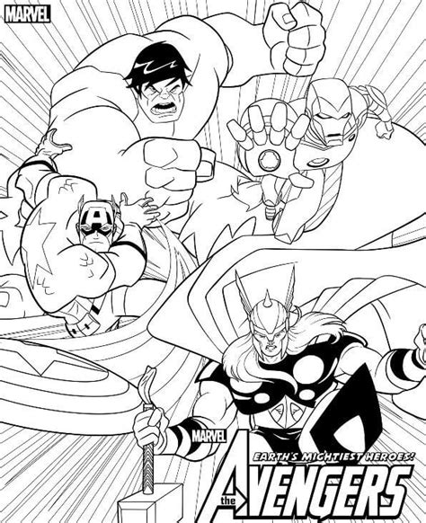 Avengers Coloring Pages – Printable Coloring Pages. FREE