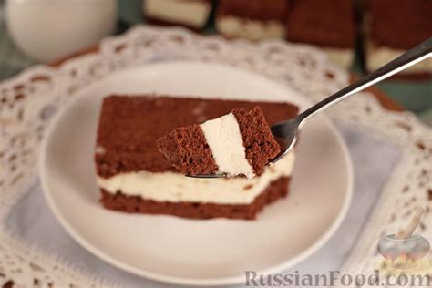 Рецепт: Пирожные "Молочный ломтик" на RussianFood.com