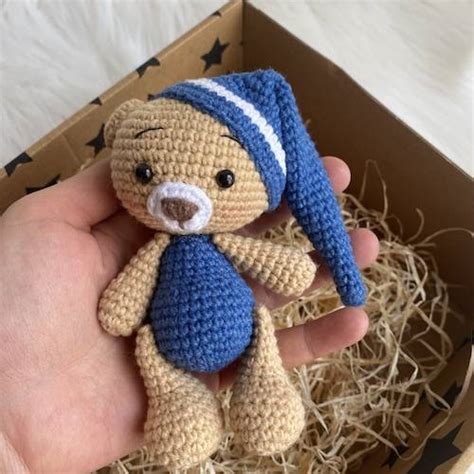 Mini Teddy Bear – The Crochet Dolls