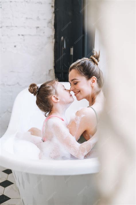 Premium Photo | Young mother woman and little tween girl daughter