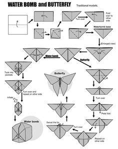 origami návod motýl - Hledat Googlem | Origami butterfly tutorial ...