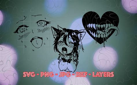 Bundle Ahegao Svg, Ahegao, Ahegao Layers, Ahegao Face, Bundle Ahegao