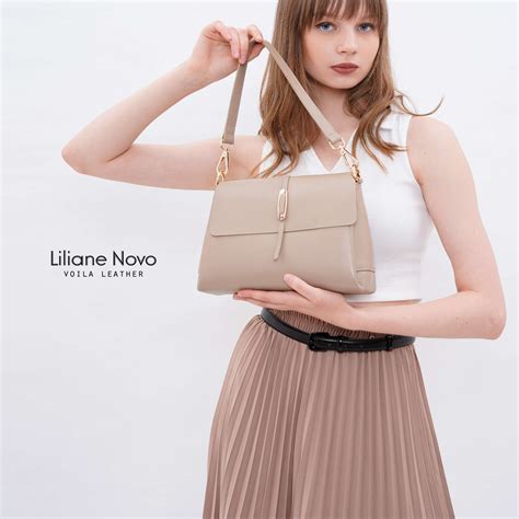 Tote & Sling Kulit Asli Voila Liliane Novo Nude - Voila Leather